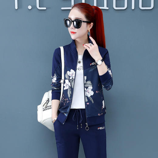 SP-313969宽松运动套装女春秋三件套 商品图1