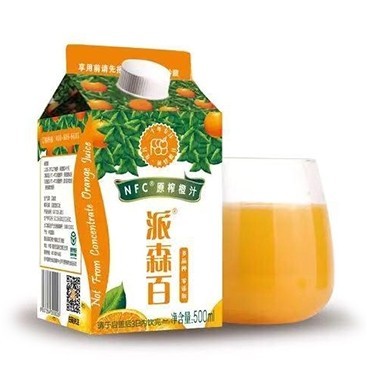 派森百NFC鲜榨橙汁500mlx8盒装（默认发实物）