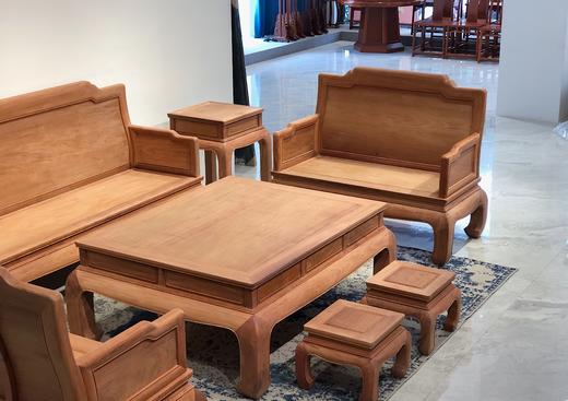 红桥红  家具严选  缅甸花梨（大果紫檀）  【弯腿 弯背素面沙发 223八件套】 商品图2