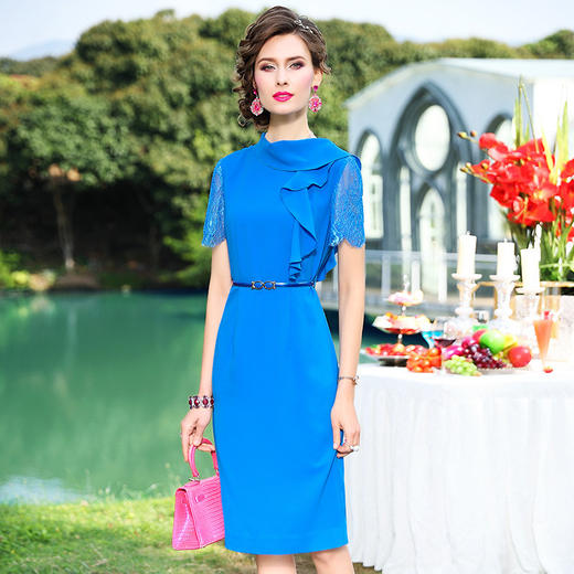 FMY-F20XL31129名媛时尚显瘦修身通勤职业包臀裙 商品图0