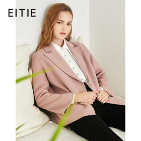 EITIE爱特爱秋冬新款洋气时尚气质百搭显瘦短款羊毛呢外套女6014703