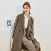 韩都衣舍冬新款韩版双面羊绒大衣女宽松中长款毛呢外套PS9917 商品缩略图2