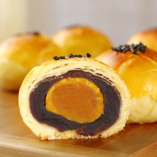 【10个】怡安蛋黄酥55g*10(莲蓉味/红豆味) 商品图0