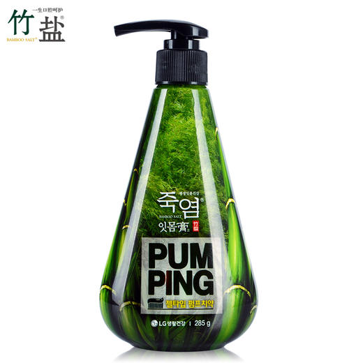 LG 倍瑞傲 竹盐派缤按压式牙膏 285g LG 젤티입 죽염 펌프치약 285g 商品图0