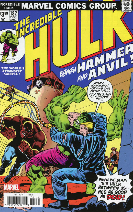 浩克 绿巨人 经典复刻 特刊 Incredible Hulk #182 Facsimile Edition（2020）普封 商品图0