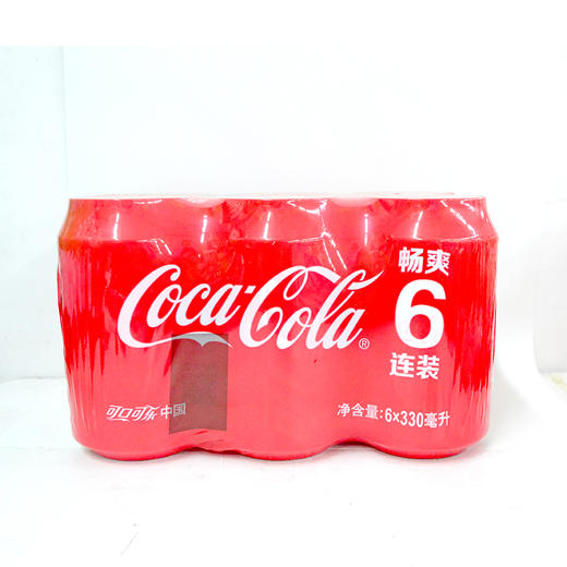 可口可樂聽裝汽水330ml6