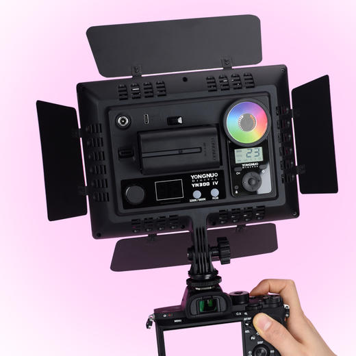 永诺  YN300 IV 便携RGB全彩摄影补光灯 商品图6