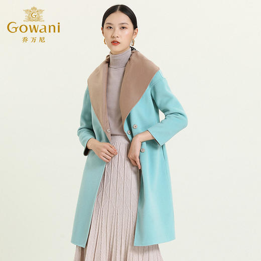 乔万尼大翻领双面呢大衣外套E154A242 商品图2