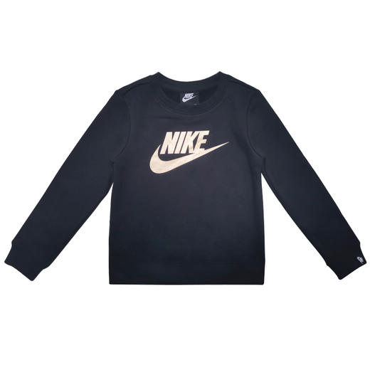 耐克-童衣类（冬）D0女小童套头无帽卫衣正黑色 商品图0