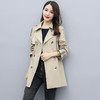 WZNH-ARE20255中长款英伦风袖口拼接宽松收腰风衣外套 商品缩略图2