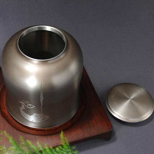 纯锡茶叶罐【禅心】 商品图3