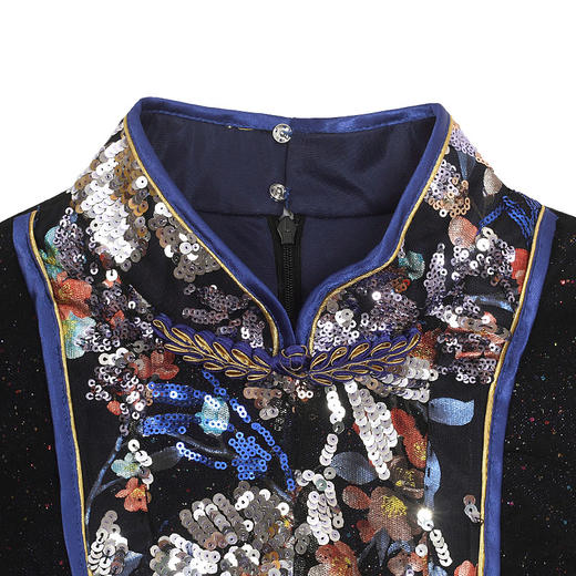 DLQ-A2698轻奢名媛气质中国风连衣裙 商品图2