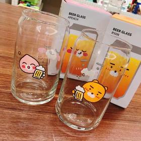 kakao 韩国正品2020新款情侣啤酒杯玻璃杯屁桃瑞恩透明网红免税店JPY带授权招加盟代理