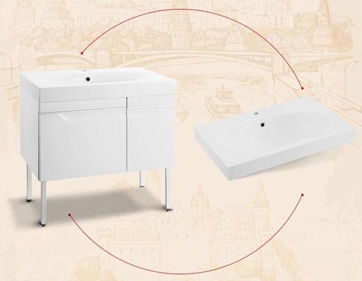 科勒派丽德1010mm一体化台盆在右18385T-0 商品图0