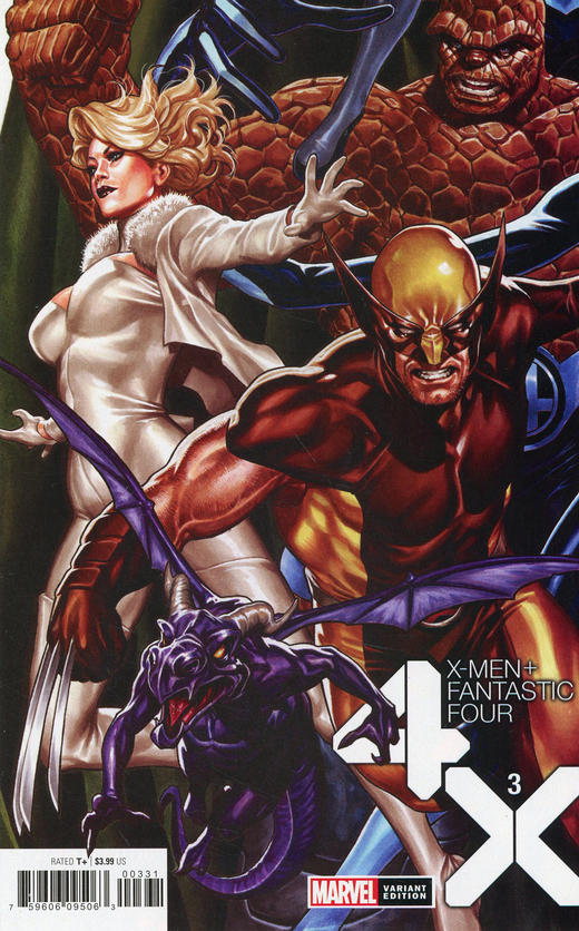 X战警 神奇四侠 斜线 X-Men/Fantastic Four V2（2020）变体 商品图3