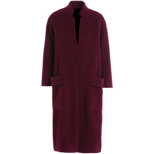 【100羊毛】乔万尼冬季毛呢大衣女中长款新款修身气质显瘦保暖羊毛呢子外套EL4A563 商品图4