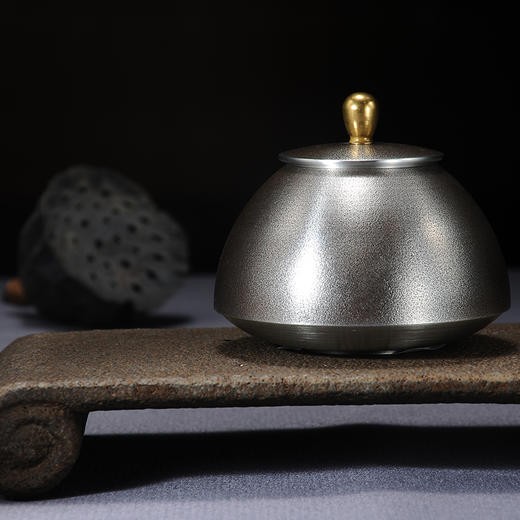 纯锡茶叶罐【悟】 商品图2