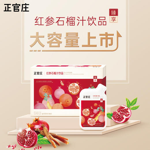【正官庄】红参石榴汁臻享饮料50ml*30包/红参浆10g*30条，赠洗护套组 商品图1