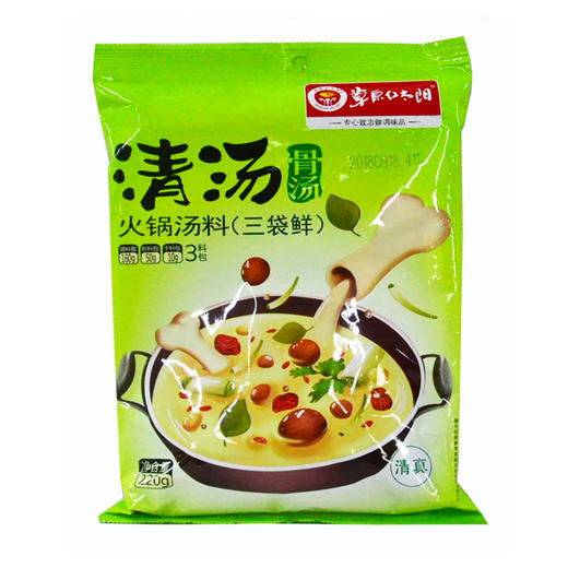 草原红太阳清汤骨汤火锅汤料220g 商品图0