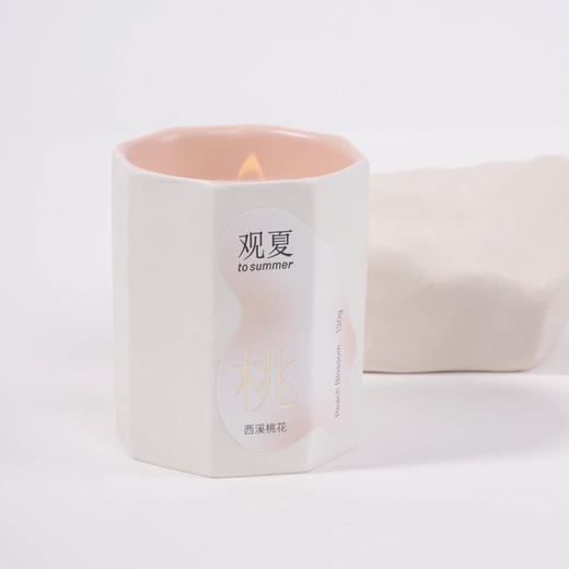 西溪桃花—精油木芯香薰蜡烛 商品图1