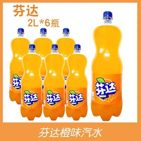 芬达橙味 2L*6瓶/件【下单3件送500ml可乐1瓶、5件送3瓶，可与可乐/雪碧混搭】