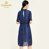 乔万尼夏季新款时尚气质修身真丝连衣裙两件套装女中长款EB2G856 商品缩略图6