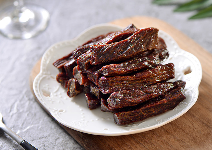 内蒙古阿纳牧场·手撕牛肉干, 3斤肉做1斤纯肉干,牛香浓浓,柔韧好嚼