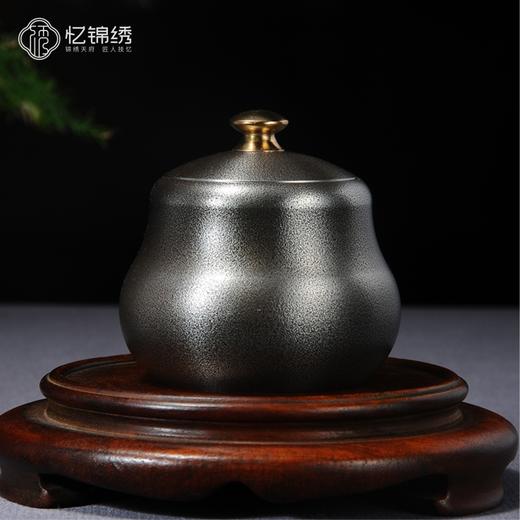 纯锡茶叶罐【禄】 商品图0