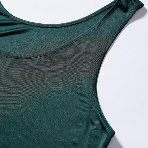 EITIE女装夏装简约修身纯色百搭圆领背心打的上衣女3902605 商品图3