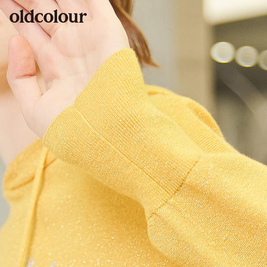oldcolour秋季新款2019时尚连帽套头卫衣女柔软舒适套头衫女 商品图4