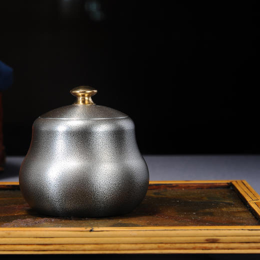 纯锡茶叶罐【禄】 商品图2