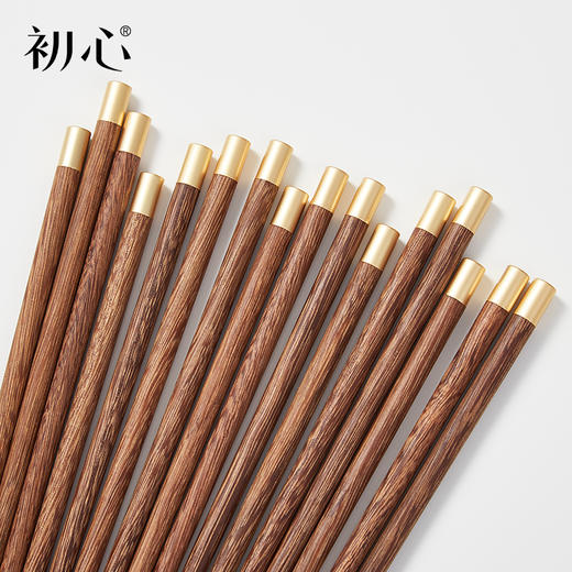 【天然实木筷子】初心| 鸡翅木圆福筷实木健康分类筷子 商品图4