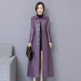 TZX-韩版皮风衣外套