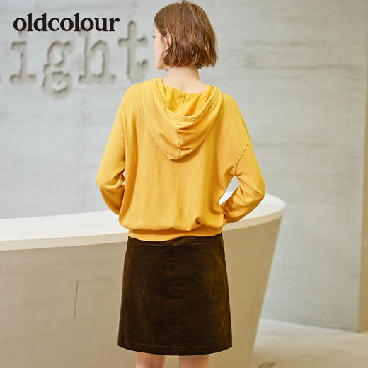 oldcolour秋季新款2019时尚连帽套头卫衣女柔软舒适套头衫女 商品图1