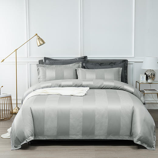 sanderson华夫格贡缎全棉四件套