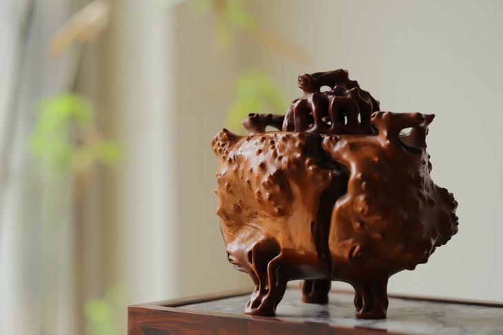 龙眼木香炉线香炉盘香炉 孤品