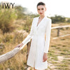 IWY/白色长袖连衣裙Q13096 商品缩略图6