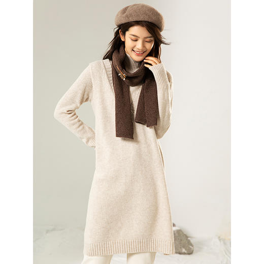 Famecoco范可儿温柔风针织衫秋冬季女韩版毛衣上衣F208DB019 商品图3