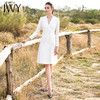 IWY/白色长袖连衣裙Q13096 商品缩略图0