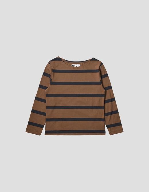 MHL  陶土色/洋灰色条纹长袖T恤 商品图6