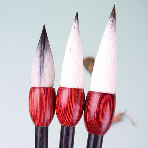 湖笔国画牡丹花卉毛笔大中小套装写意成人初学书画笔紫毫斗笔 商品图2