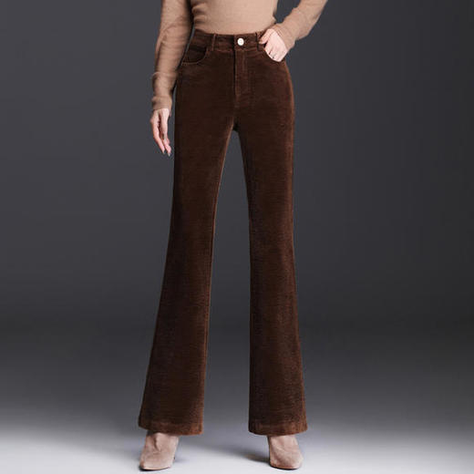 HB-Z11秋季新款韩版高腰灯芯绒休闲微喇裤 商品图4