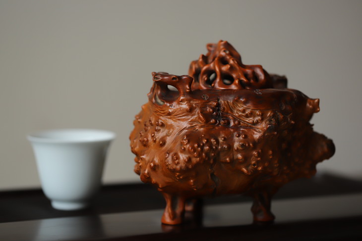 龙眼木香炉线香炉盘香炉 孤品