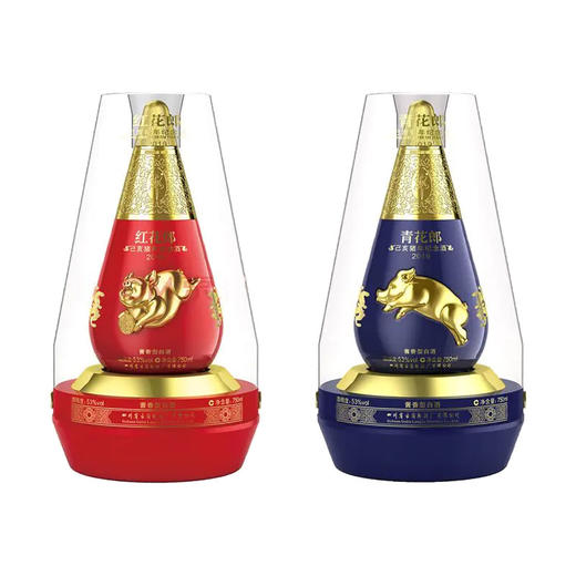 【推荐】茂盛酒城会员套装   郎酒红花郎猪年750ml+郎酒青花郎猪年750ml 商品图0