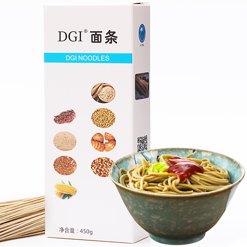 DGI面条 450g/盒 低升糖指数主食 口感筋道 多种谷物制作