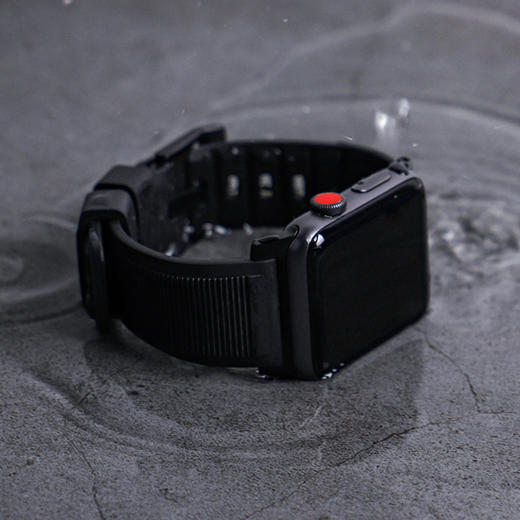 美国nomad新品氟橡胶表带适用于苹果iwatchse65代防水硅胶手表带4044