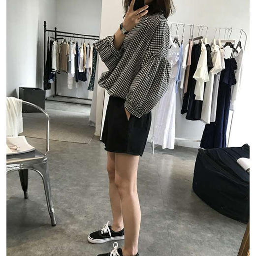 裁缝学苑AG91 泡泡袖衬衣纸样服装女装上衣秋新款衬衫打版裁剪图 商品图1