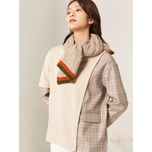 Famecoco范可儿女士卫衣女秋冬圆领宽松上衣F208BE006 商品图0