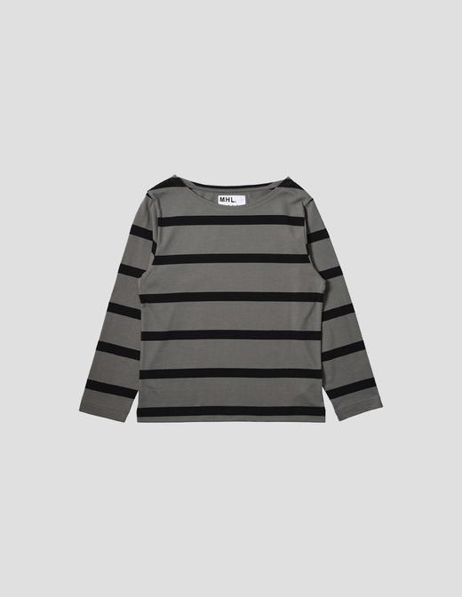 MHL  陶土色/洋灰色条纹长袖T恤 商品图3