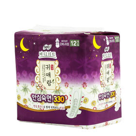 귀애랑 울트라/날개 강화쑥 오버나이트33cm*12p